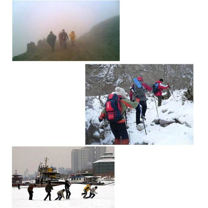 Ein Paar 19-Zähne-Anti-Rutsch-Eisgreifer-Wander-Kletterketten-Schuhüberzüge, Größe: M, 19 Teeth Size:M(Black), 19 Teeth Size:M(Orange) – Bild 9