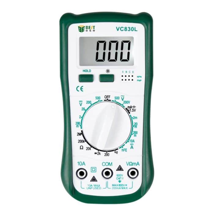 BEST-VC830L Professionelles Reparaturwerkzeug Pocket Digital Multimeter – Bild 1