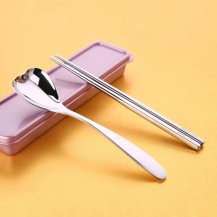 3-in-1 304 Edelstahl mattiertes tragbares Outdoor-Geschirr für Kinder, Frosted Children Gold, Polished Children Rose Gold – Bild 10