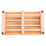 Verdicktes großes rutschfestes fünfreihiges Massivholz-Rollenfußmassagegerät – Bild 4