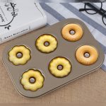 3 Blumen Typ Donuts Keksform Gold 6 Tassen Kuchenform Backform Kuchenformen Backgeschirr Küchenzubehör