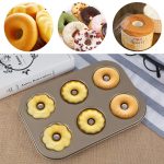 3 Blumen Typ Donuts Keksform Gold 6 Tassen Kuchenform Backform Kuchenformen Backgeschirr Küchenzubehör – Bild 6