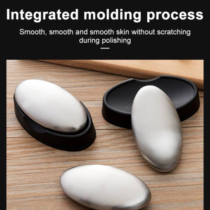 2 PCS tragbare Reinigung Ovaler Handseife aus Edelstahl zur Beseitigung von Gerüchen mit Basis, zufällige Lieferung – Bild 7