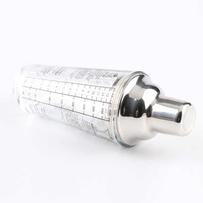 Edelstahlglas Cocktail Shaker Tools Milchteetasse mit Waage, Fassungsvermögen: 450ml – Bild 3
