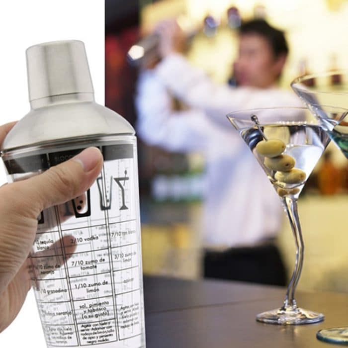 Edelstahlglas Cocktail Shaker Tools Milchteetasse mit Waage, Fassungsvermögen: 450ml – Bild 6