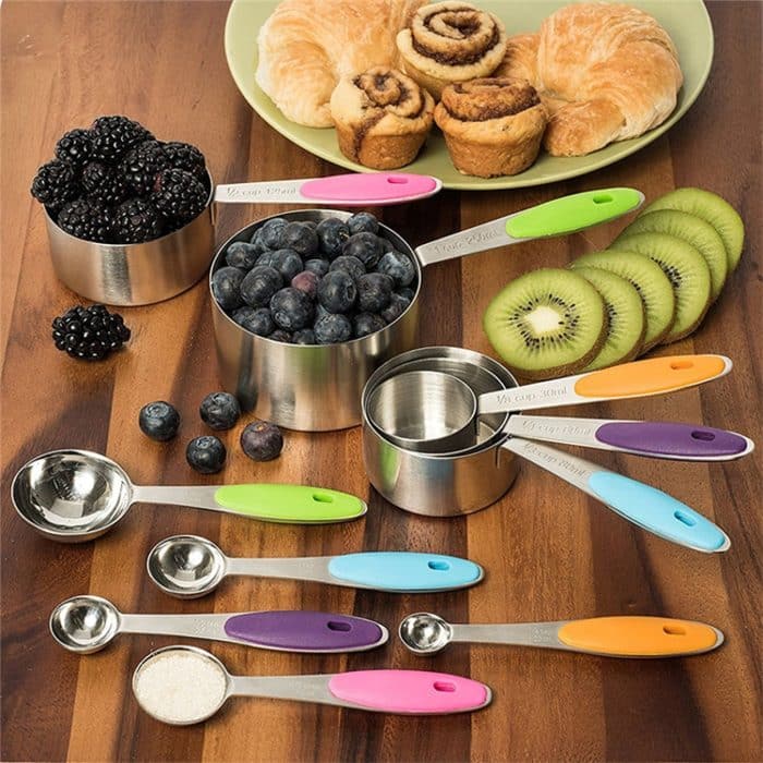 Mess kn650 10 in 1 Schwarz-Edelstahl-Löffel-Kuchen-Form-Backen-Werkzeug-Set – Bild 6