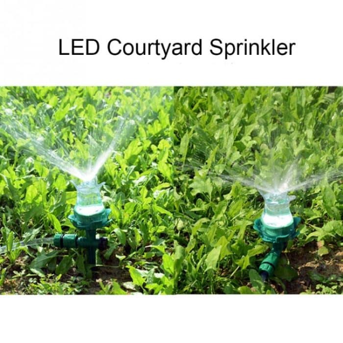 LED Luminous Lawn Sprinkler Automatische Wassersprinkler Garden Outdoor Bewässerungsdüse für den Innenhof – Bild 6