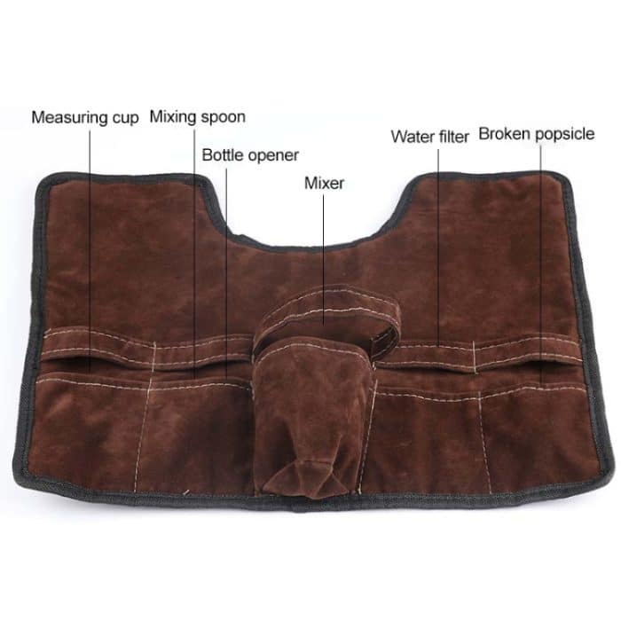 7 in 1 Edelstahl-Wein-Cocktail Shaker-Werkzeug-Satz mit Stoff-Tasche, Kapazität: 750ml – Bild 6