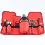 8 in 1 Edelstahl Wein Cocktail Shaker Werkzeuge Set mit Stoffbeutel, Kapazität: 550ml – Bild 6