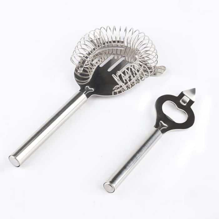 18 in 1 Cocktail Shaker Tools Set mit Acrylhalterung, Fassungsvermögen: 550 ml – Bild 5