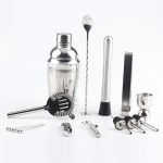 18 in 1 Cocktail Shaker Tools Set mit Acrylhalterung, Fassungsvermögen: 750 ml – Bild 3