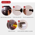 K20 304 Edelstahl-Badezimmer-Wand befestigte Wasserdicht Hell Papierhandtuchrollenhalter – Bild 9