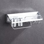 50 cm 2 Tassen 8 Haken Multifunktionsküchenstanzen Wandhalterung für Kunststoffkanten-Gewürzhalter