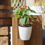 Selbstbewässernder Übertopf für Pflanzen, faule Blumentöpfe, wandhängende, runde Blumentöpfe aus Kunstharz, Kunststoff, Größe: 13 x 8,5 x 13 cm, Size: 13x8.5x13cm – Bild 7