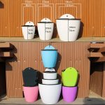 Selbstbewässernder Übertopf für Pflanzen, faule Blumentöpfe, wandhängende, runde Blumentöpfe aus Kunstharz, Kunststoff, Größe: 13 x 8,5 x 13 cm, Size: 13x8.5x13cm – Bild 8