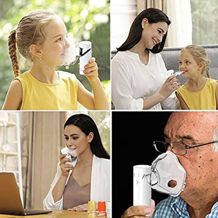 Tragbarer handgehaltener Ultraschall-Stummzerstäuber für Kinder (weiß) – Bild 7