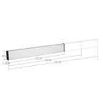 Küchenfreies Stanzen An der Wand montierter magnetischer Messerhalter aus Edelstahl 304, Größe: 31 x 4 x 1,5 cm – Bild 3