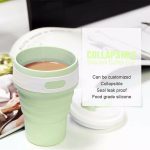 350 ml faltbare tragbare Silikon-Kaffeetasse, multifunktionaler Reisebecher – Bild 8