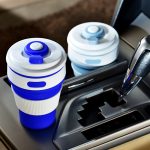 350 ml faltbare tragbare Silikon-Kaffeetasse, multifunktionaler Reisebecher – Bild 9