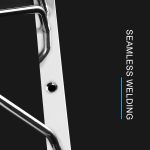 MICLAN Drei Reihen Edelstahl Hängende Weinglashalter, Größe: 34 * 32 * 27cm – Bild 4