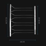 MICLAN Vierreihen Edelstahl Hängende Weinglashalter, Größe: 34 * 38 * 43cm – Bild 2