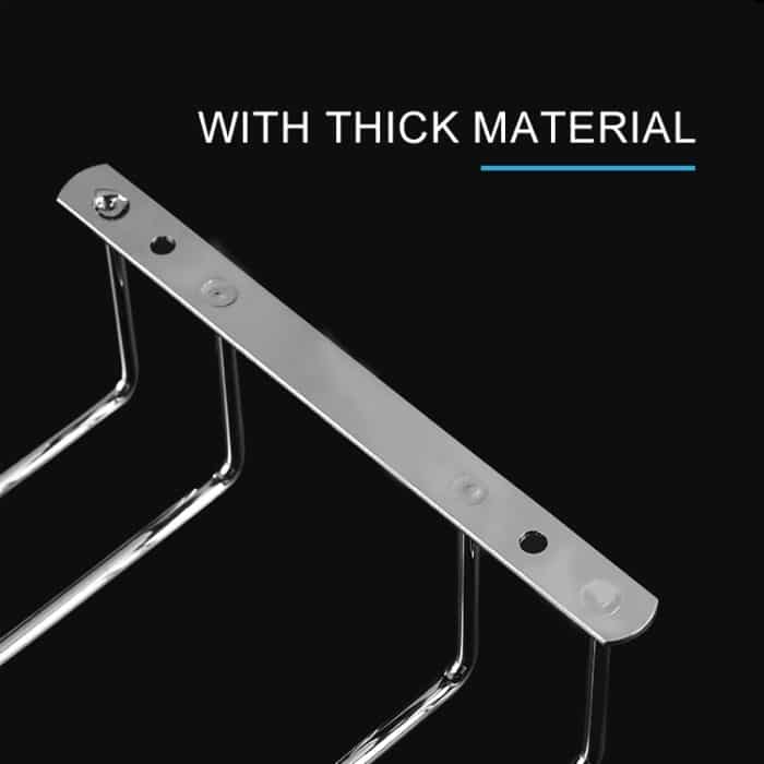 MICLAN Vierreihen Edelstahl Hängende Weinglashalter, Größe: 34 * 38 * 43cm – Bild 4