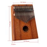 17-Ton Acacia Wood Single Kalimba Daumen Klavier Kalimba Finger Piano – Bild 4