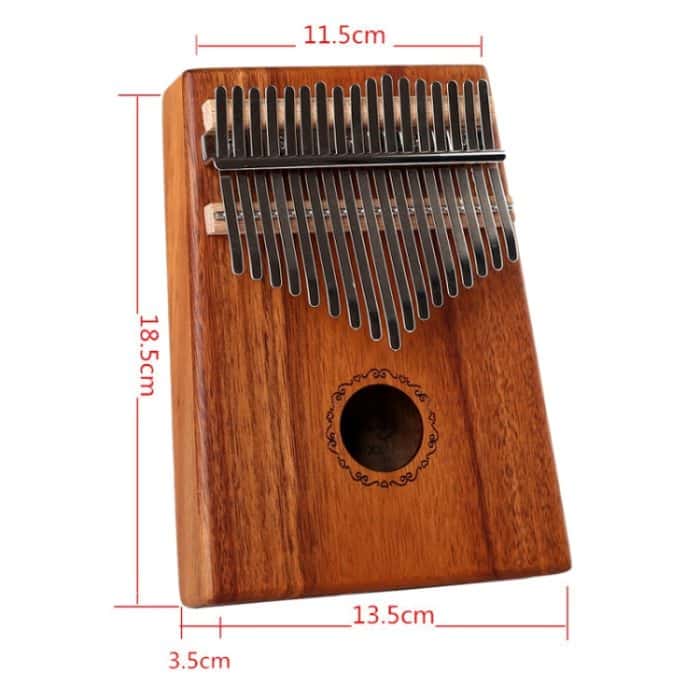 17-Ton Acacia Wood Single Kalimba Daumen Klavier Kalimba Finger Piano – Bild 4