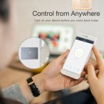 BHT-8000-GALW-SS Spiegelsteuerung aus gebürstetem Edelstahl Wasserheizung Energiesparende und umweltfreundliche Smart Home-Negativanzeige LCD-Bildschirm Runder Raumthermostat mit WLAN – Bild 5