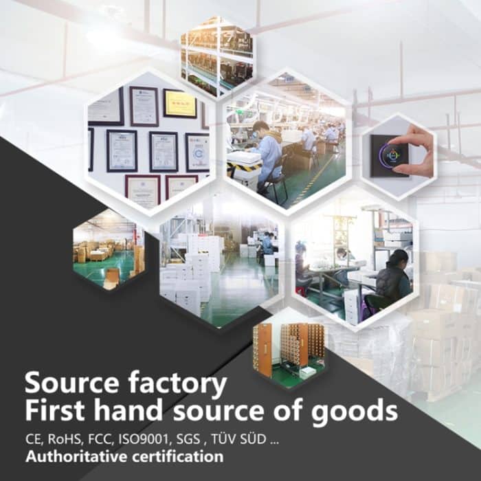 BHP-8000-SS 3H2C Smart Home Wärmepumpe Runder Raum Bürstenspiegelgehäuse Thermostat ohne WiFi, AC 24V – Bild 5