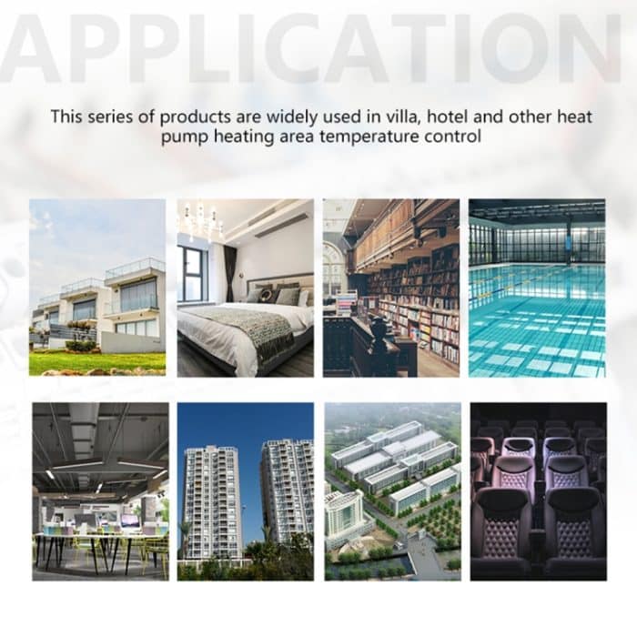 BHP-8000-WIFI-SS 3H2C Smart Home Wärmepumpe Runder Raum Bürstenspiegelgehäuse Thermostat mit WiFi, AC 24V – Bild 4