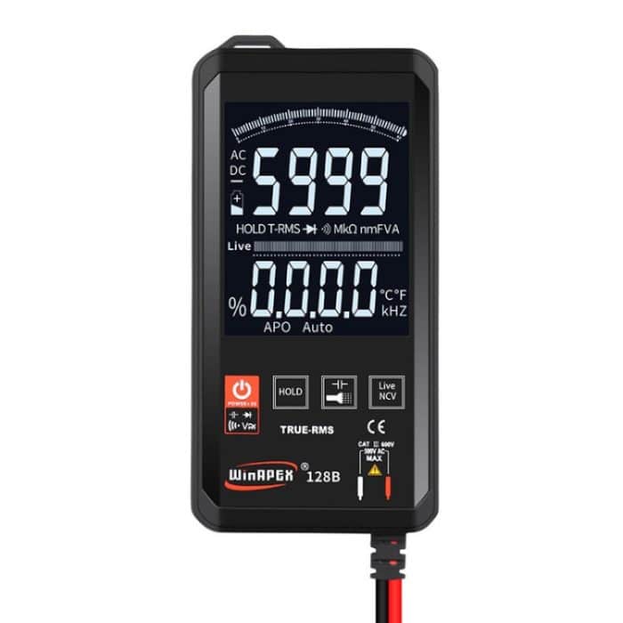HY128B Reverse-Display Ultradünner Touch Smart Digital Multimeter Vollautomatisches hochpräzises Multimeter mit echtem Effektivwert – Bild 2
