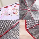 Zusammenklappbare Lebensmittelabdeckung, hält Lebensmittel warm, Aluminiumfolienabdeckung, blaues Geschirrmuster, Größe: 60 x 60 x 17 cm, Size: 60*60*17cm, Blue, Size: 60*60*17cm, Red, Size: 70*70*17cm, Pink, Size: 70*70*17cm, Blue, Size: 80*80*17cm, B... – Bild 4