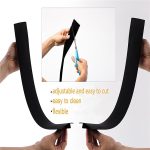 Gasherd-Schlitzstreifen, Antifouling, staubdicht, wasserdicht, für die Küche, schwarzer Dichtungsstreifen, Größe: 53,5 x 5 x 1 cm, 53.5cm(Black) – Bild 4