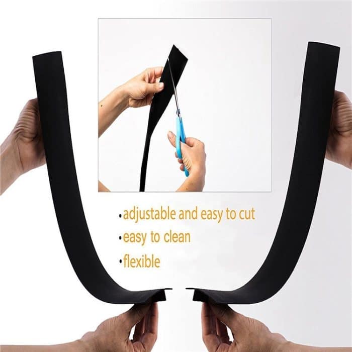 Gasherd-Schlitzstreifen, Antifouling, staubdicht, wasserdicht, für die Küche, schwarzer Dichtungsstreifen, Größe: 53,5 x 5 x 1 cm, 53.5cm(Black) – Bild 4