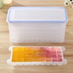 Kleine quadratische Eisformschalen Mehrschichtige Form mit Abdeckung Eisaufbewahrungsbox, 5 Schichten