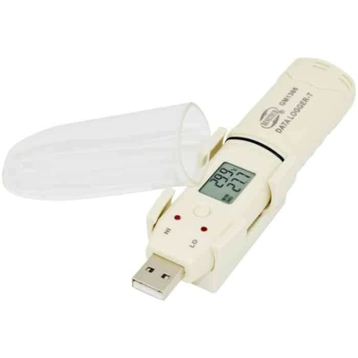 Benetech GM1366 USB Digital-Temperatur- und Feuchtigkeits-Recorder-Messgerät mit Alarm – Bild 2
