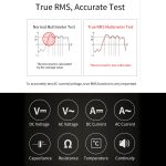 BSIDE ADM66 Handheld Household 6000 Count AC / DC-Stromspannungskondensator Automatikbereichsmultimeter mit LCD-Hintergrundbeleuchtung und Kartensteckplatzfunktion – Bild 12