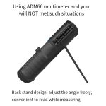 BSIDE ADM66 Handheld Household 6000 Count AC / DC-Stromspannungskondensator Automatikbereichsmultimeter mit LCD-Hintergrundbeleuchtung und Kartensteckplatzfunktion – Bild 6