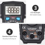 BSIDE ADM66 Handheld Household 6000 Count AC / DC-Stromspannungskondensator Automatikbereichsmultimeter mit LCD-Hintergrundbeleuchtung und Kartensteckplatzfunktion – Bild 9