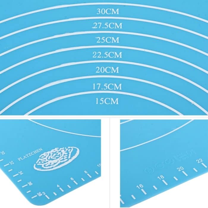 2 PCS Mehrzweckbacken Notwendiges Silikon Kneten Teigpad / Mehlpad / Wärmeisolierung Mahlzeit Pad Zufällige Farbabgabe – Bild 6