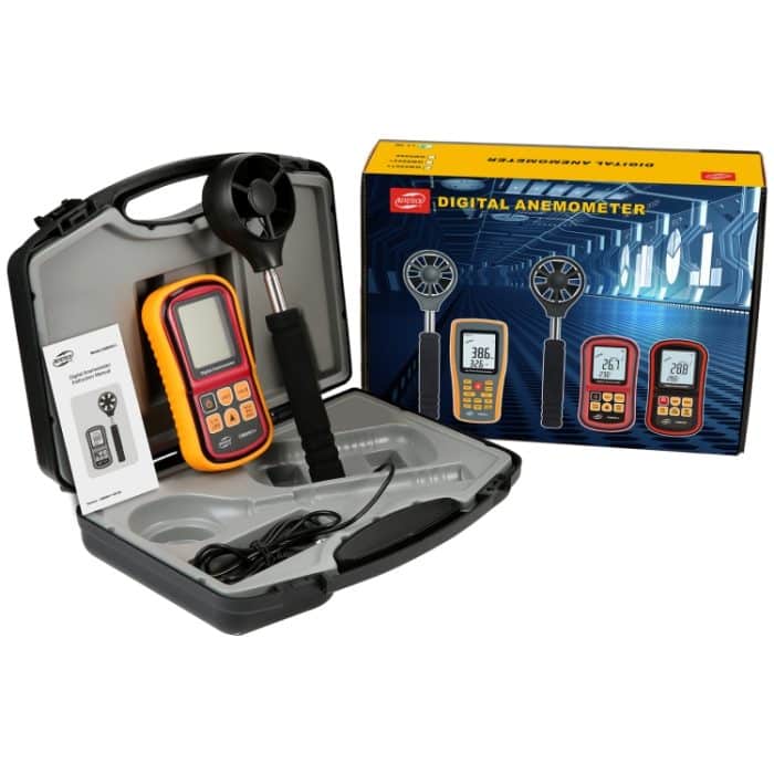 Benetech GM8901 + Hohe Genauigkeit Anemometer Windgeschwindigkeitsmessgerät Temperaturmessung Digitales LCD-Display-Messwerkzeug – Bild 5