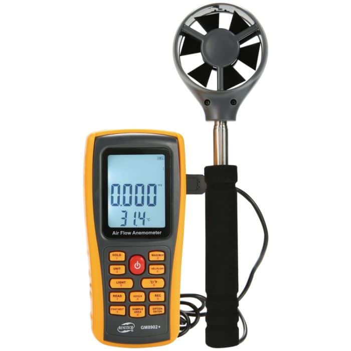 HC5632.jpg Beneteech GM8902 + LCD-Display Digital Digital Anemometer Luftstrom Windgeschwindigkeitszähler – Bild 1
