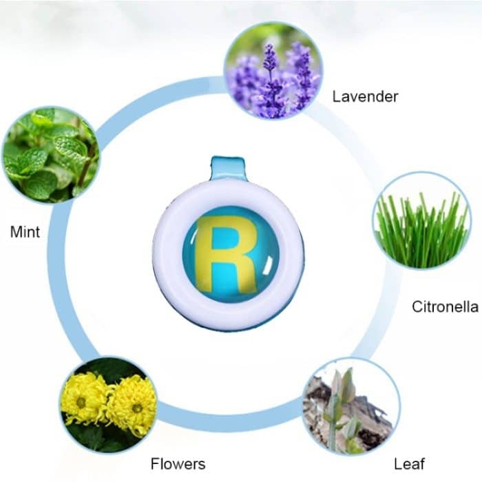 5 PCS Anti-Moskito-Schnalle Knopf Pflanze Ätherisches Öl Inner Core Bugs Away, zufällige Farbabgabe – Bild 5