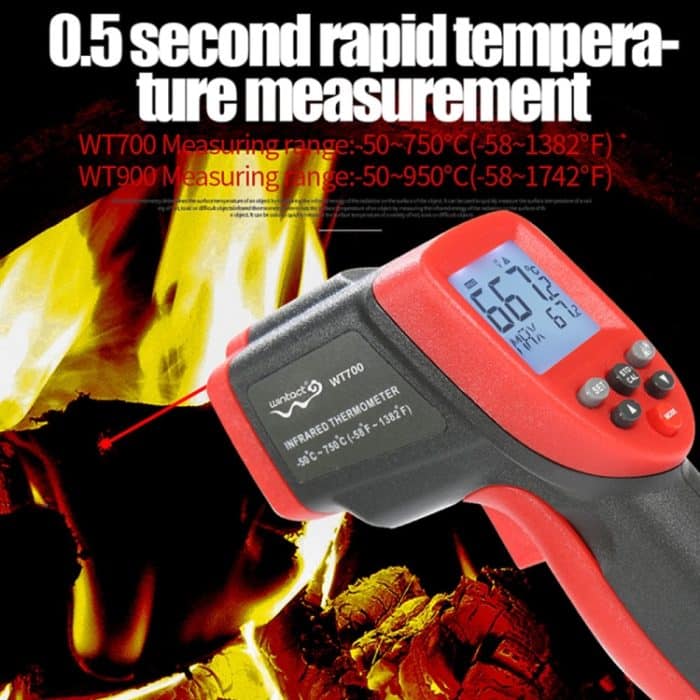 WINTACT WT700 -50 Grad C ~ 750 Grad C Handheld Tragbarer Outdoor Contact Contact Digital Infrarot-Thermometer – Bild 6