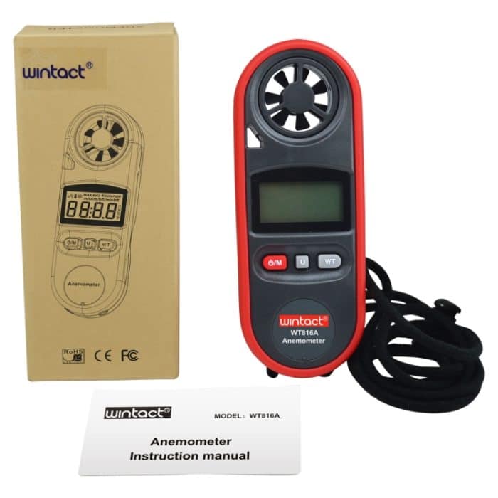 WTINTACT WT816A Digitales elektronisches Thermometer-Anemometer – Bild 5