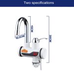 3s Fast Heat Electrothermal Drehbarer Wasserhahn Wasserhahn mit Kontrollleuchte, 220V, Größe: S. – Bild 6