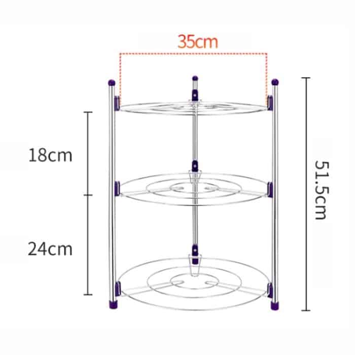 Multifunktions-Küchentopfhalter Dreischichtiger Wok-Suppentopf Edelstahl-Topfhalter – Bild 3