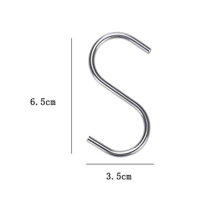 kn082 10 in 1 Edelstahl-Küche-Werkzeug-Haken-Set – Bild 2