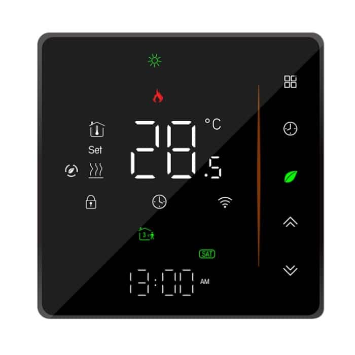 BHT-006GBLW 95–240 V AC 16 A Smart Home Heizungsthermostat für EU-Box, Steuerung der elektrischen Heizung nur mit internem Sensor und externem Sensor und WLAN-Verbindung, BHT-006GBLW – Bild 1